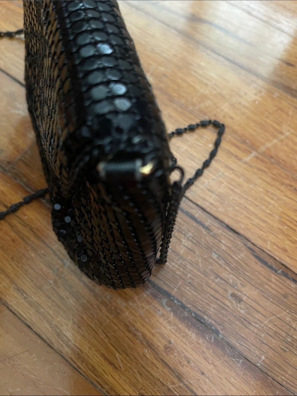 Black Sequin Crossbody Bag - Elegant Evening Purse - Picture 7 of 7